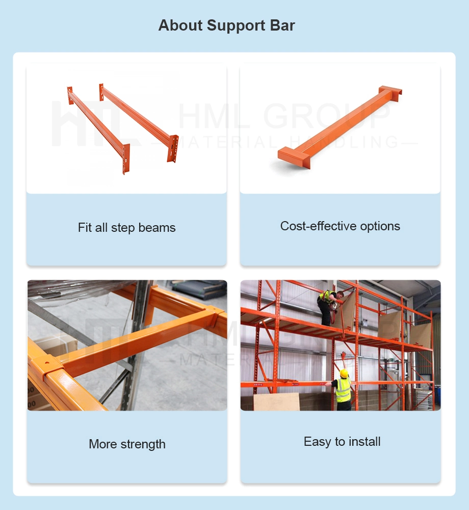 Hml High Quality Pallet Racking Support Bar Manufacturer