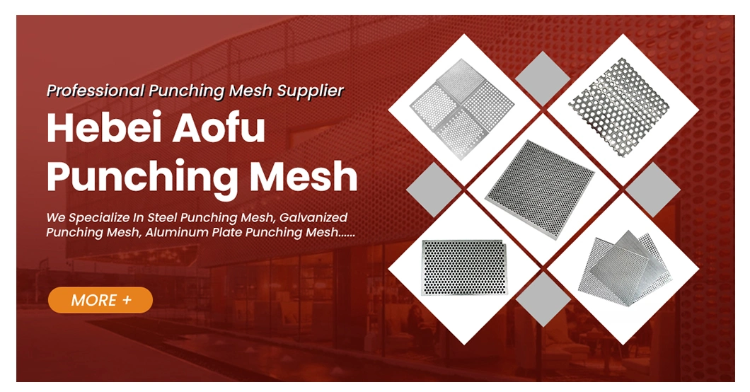 Aofu Wiremesh Wire Cut Punching Mesh Factory Zinc-Coated Perforated Metal Plate China Good Fire Performance Aluminum Perforated Metal Partition Wall